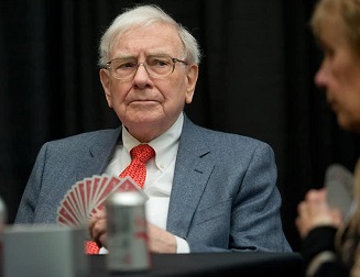 Warren Buffett, the American investor, playing Bridge